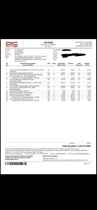 SISTEM Gaming , Monitor + Unitate , IMPECABIL