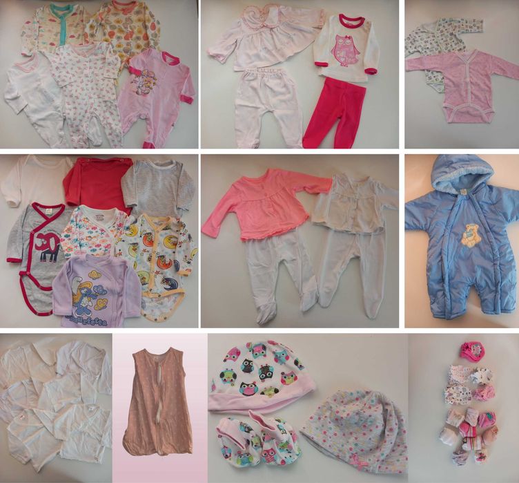 Маркови  дрешки за момиченце 0-3м