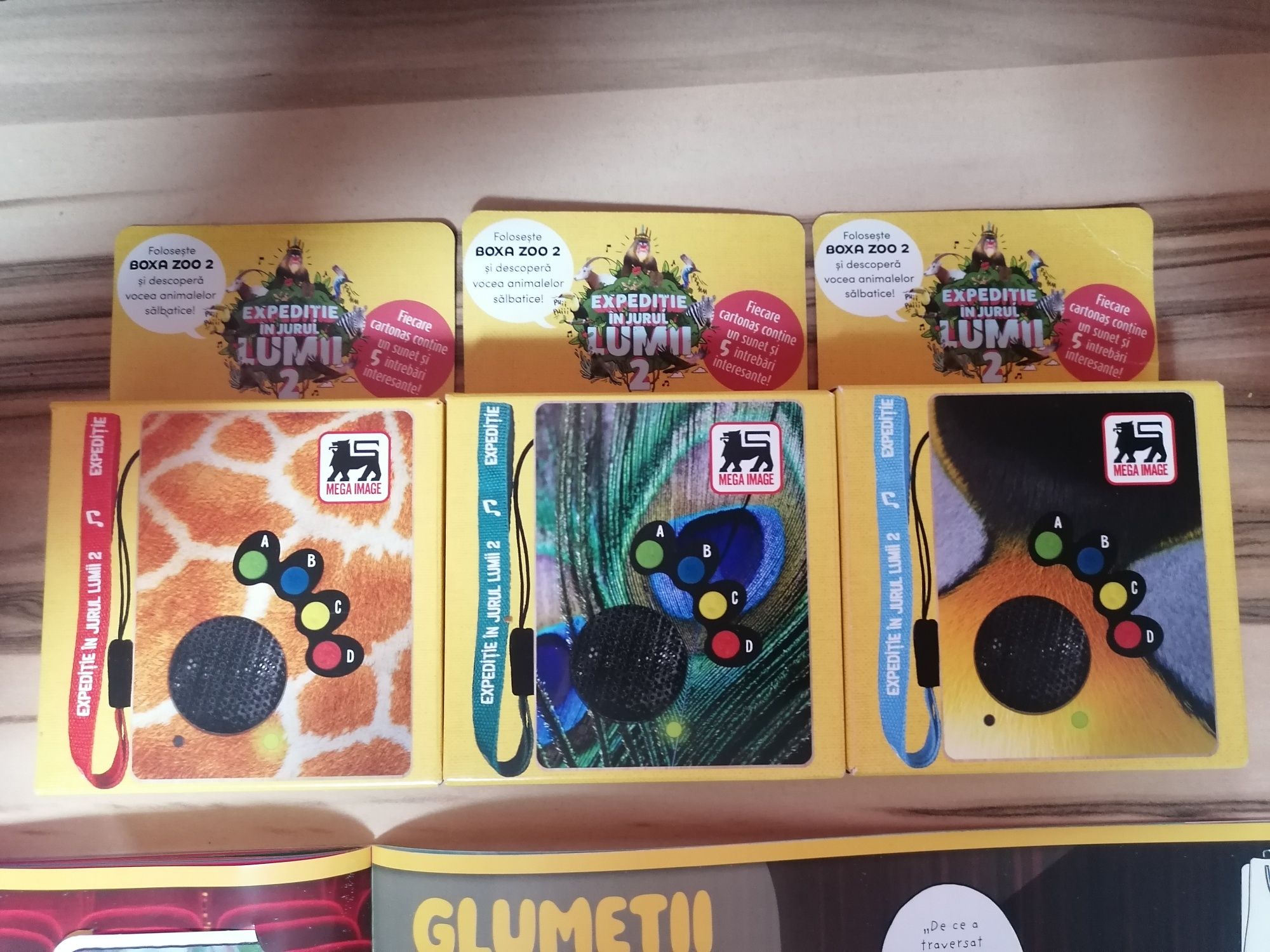 Expeditie in jurul lumii 2 - Album complet cu 96 cartonase + Boxa zoo