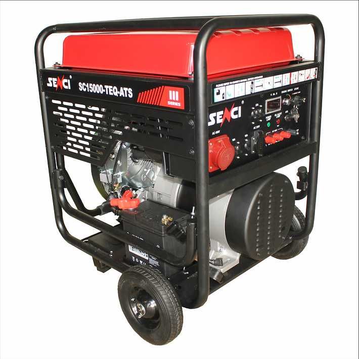 Generator SENCI SC15000TE-ATS max. 13 kW, TRIFAZAT 400V, AVR benzina