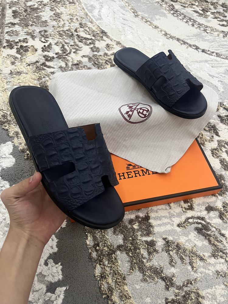 Hermes тапочки мужские