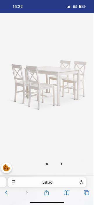 Set masa si 4 scaune