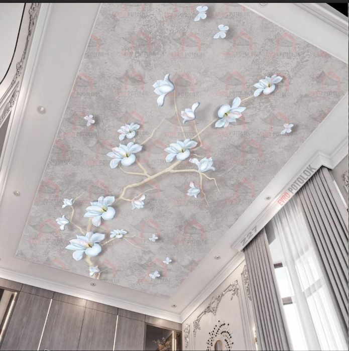 натяжной паталок фото любой сложности