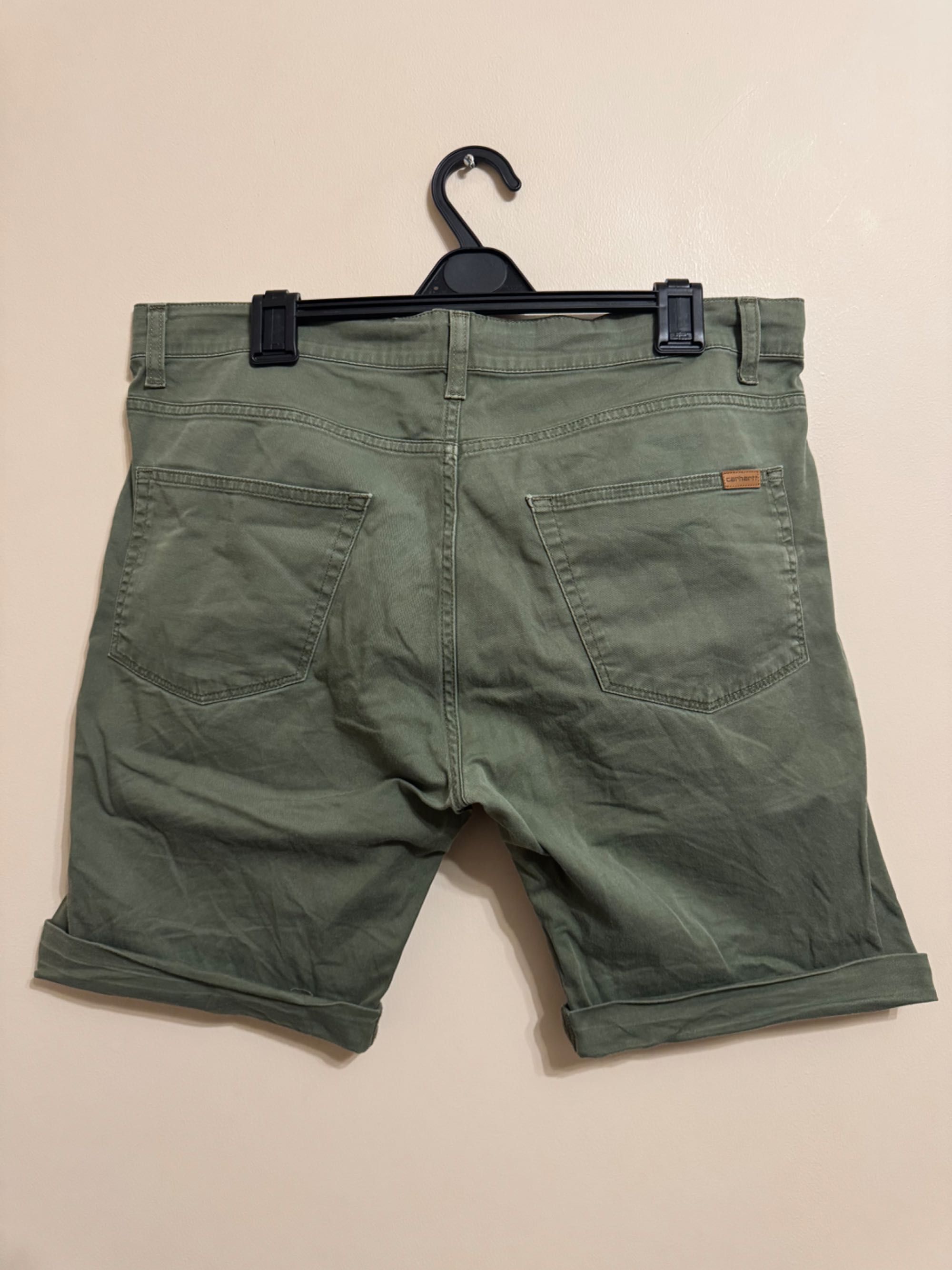 2 броя Carhartt Slim Bermuda.Carhartt WIP Swell Short Dollar Green.