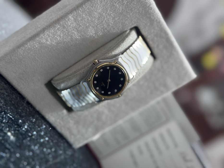 Ceas Ebel aur-otel si diamante