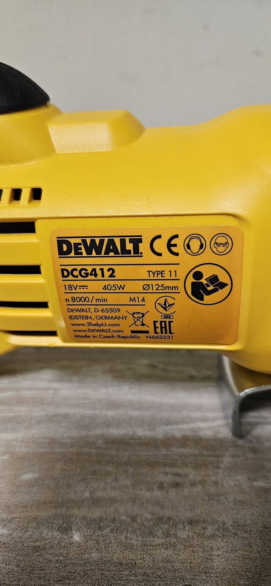 Dewalt Ъглошлайф DCG412 18V.125mm.