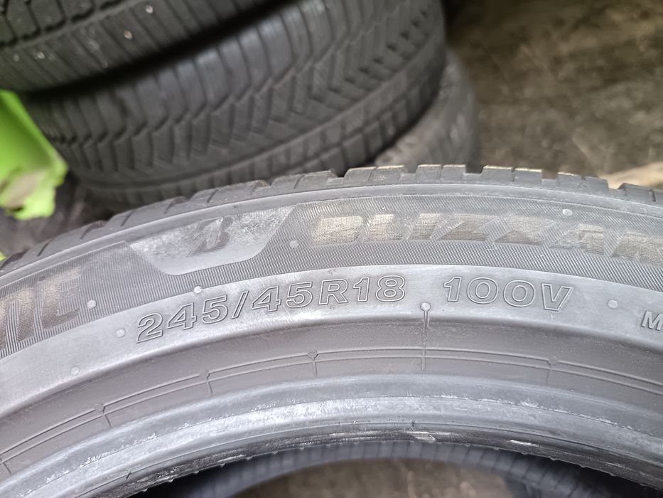 Anvelope MS iarna 245 45 18 bridgestone 2024 5-6.5mm