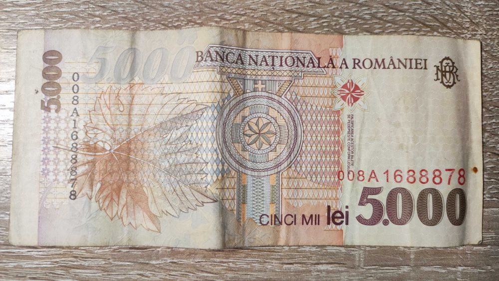 Vand bancnota de 5000 de lei anul 1998