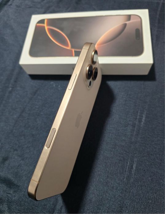 iPhone 16 pro max Desert Titanium fullbox /Schimb cu iPhone 17 pro max