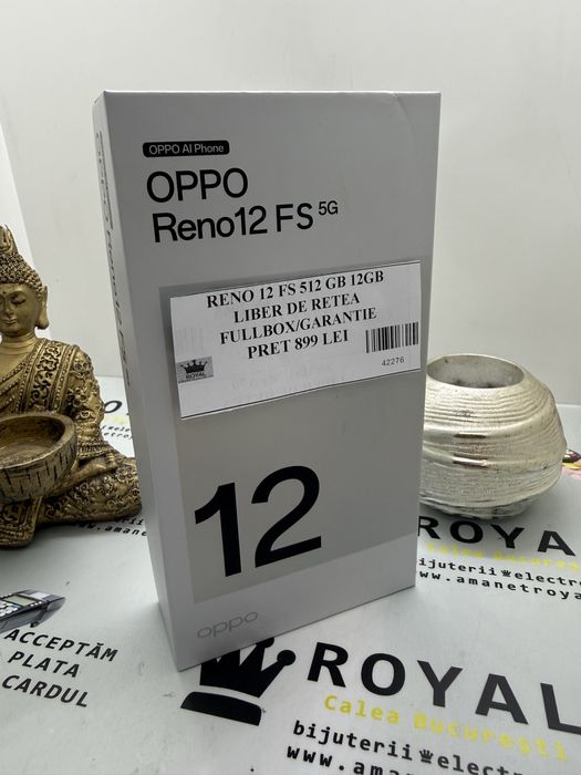 Amanet ROYAL : Oppo RENO 12FS 5G/ Fullbox / Ca NOU /Garantie