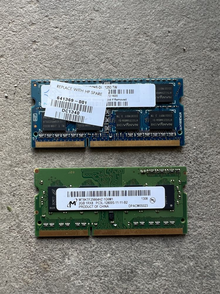 DDR3 2x2GB RAM за лаптоп 1600 MHz