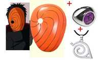 Costum Naruto Tobi Obito 3 piese: masca+ inel+ lantisor