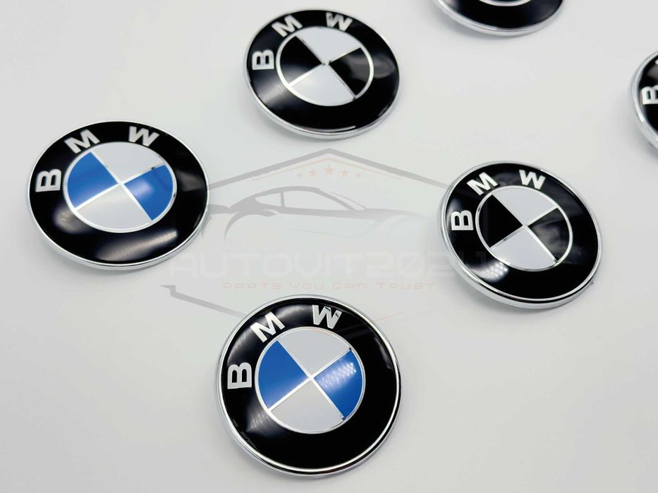 BMW Емблема Бмв - 82мм/74мм немска e60 e61 e90 e92 e39 e46 e65 x3 x5