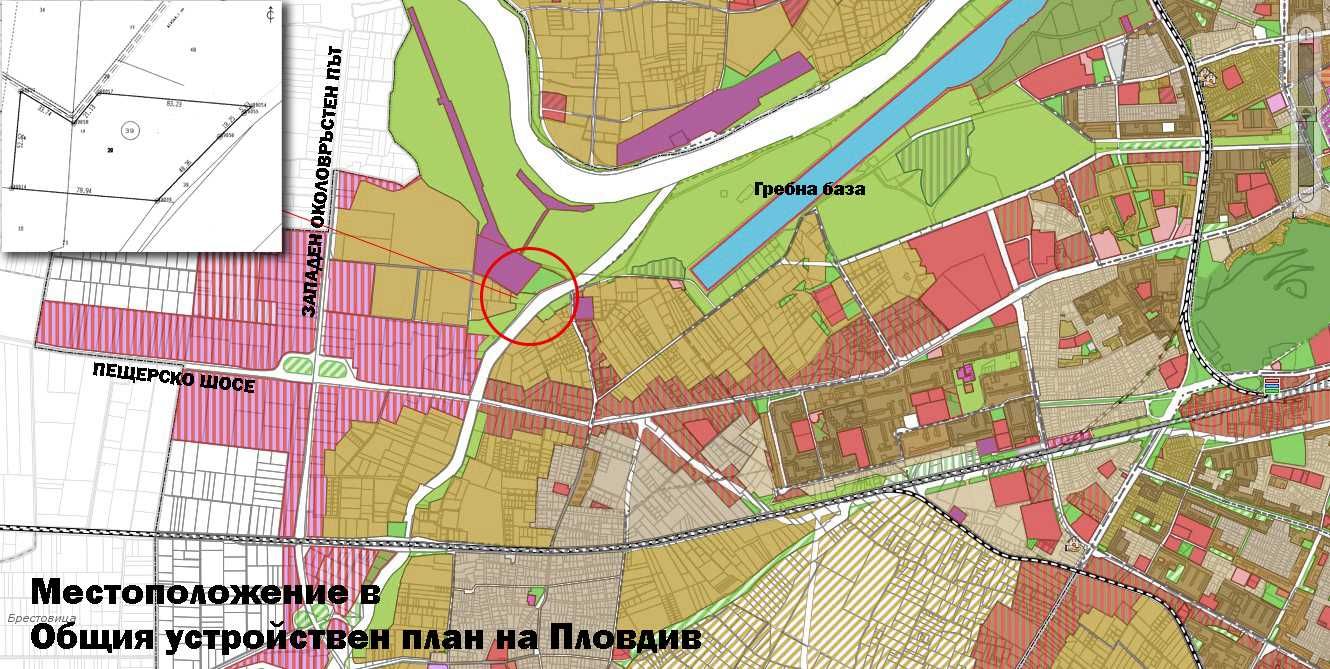 5209 m2 ПАРЦЕЛ, Пловдив до парк Отдих и култура