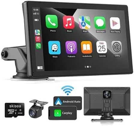 9" автомобилна уредба с вградена и задна камера, CarPlay, Android Auto