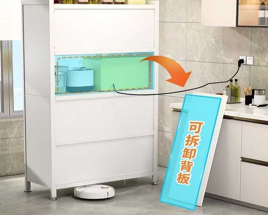 Mehmonxona uchun metall shkaf va stellajlar