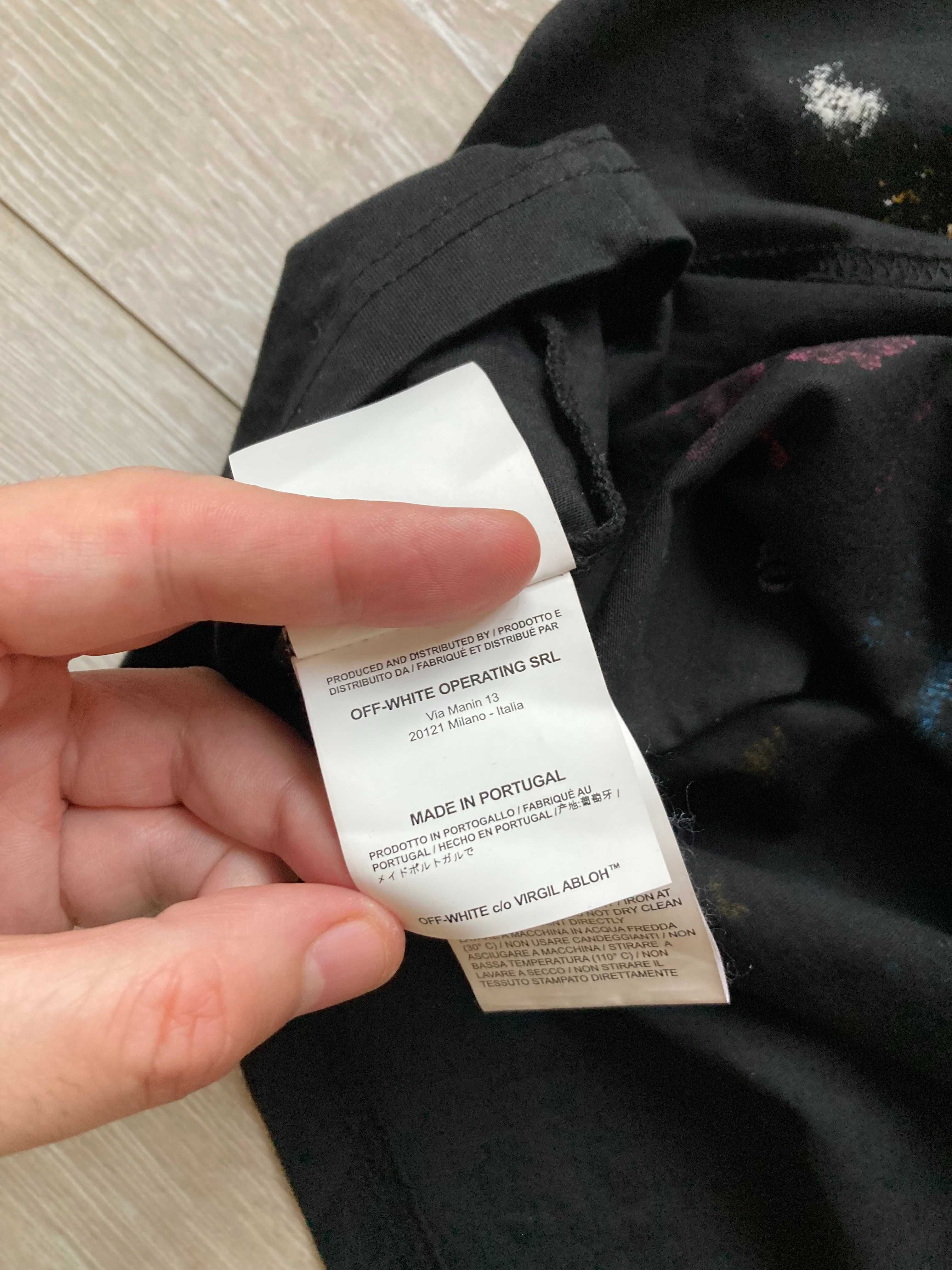 OFF WHITE Temperature Virgil Abloh мъжка тениска размер XL / XXL