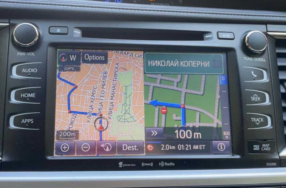 2025 BG карта навигация Тойота Канада USA cars Toyota Prius RAV4 Corol