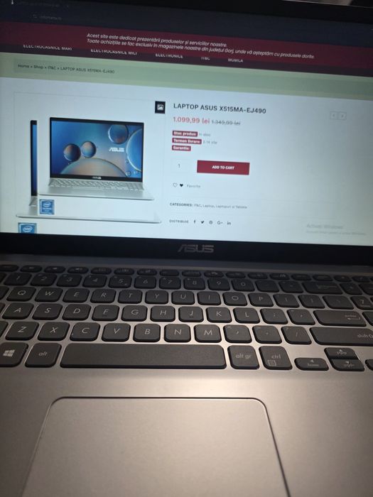 Laptop Asus x515M arata ca nou