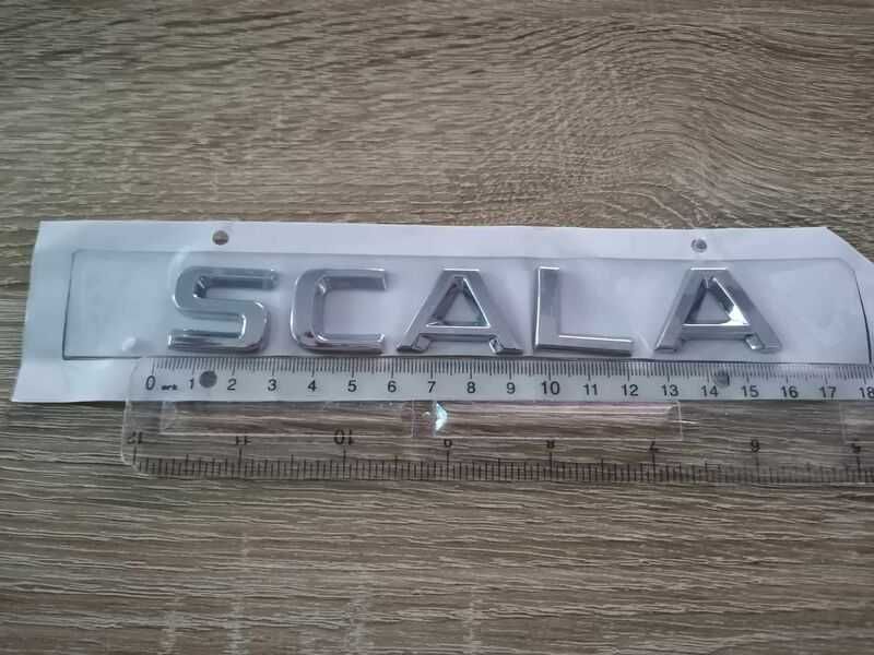 Skoda Scala Шкода Скала сребрист надпис
