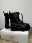 Calvin Klein Jeans Black Booties Womens Shoes