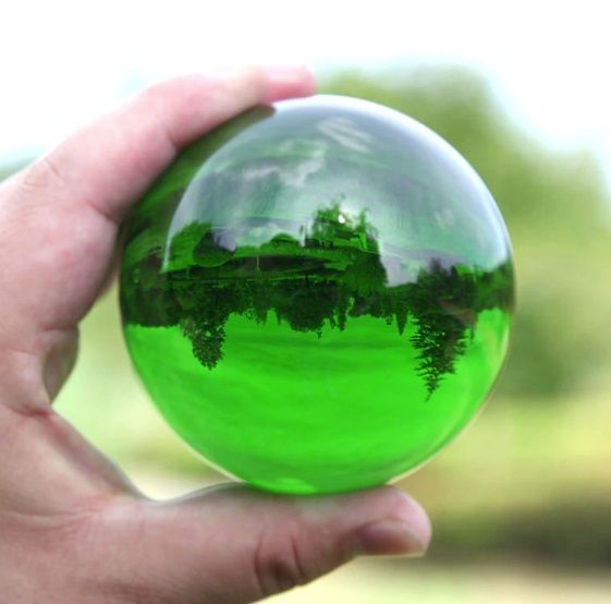 Кристална топка за фотография стъклена сфера за снимки декорация