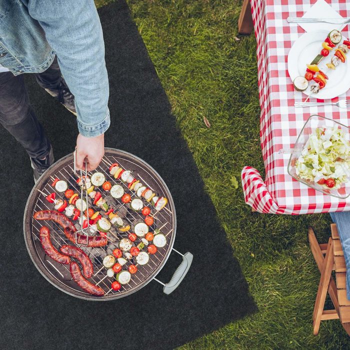 Covoras pentru grill ignifug protejeaza de scantei grasime 120x100cm