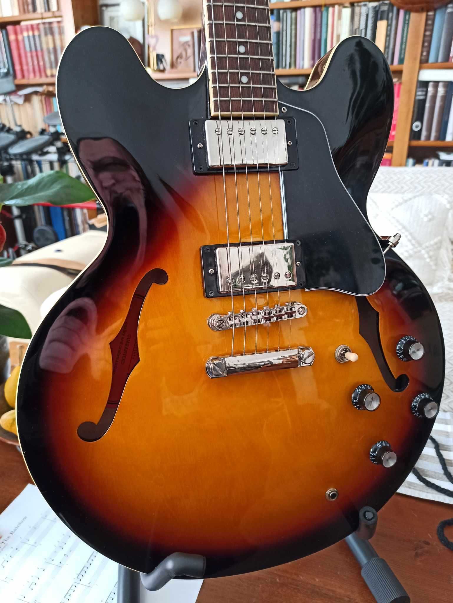 Epiphone ES-335 Vintage Sunburst - chitara semi-hollow, jazz, archtop