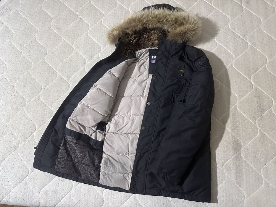 Blauer USA Men's Down Parka Jacket Real Fur Hooded