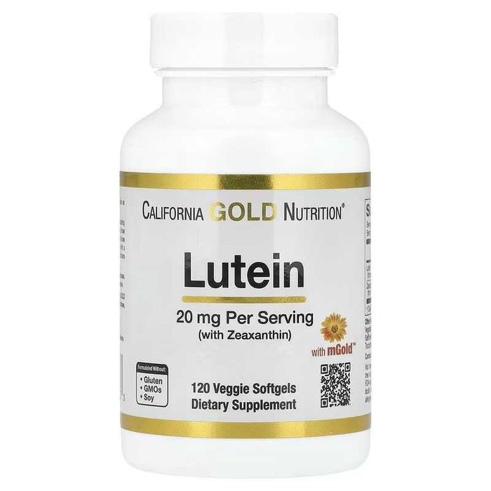 California Gold Nutrition, Лютеин, Lutein 10 мг и 20 мг