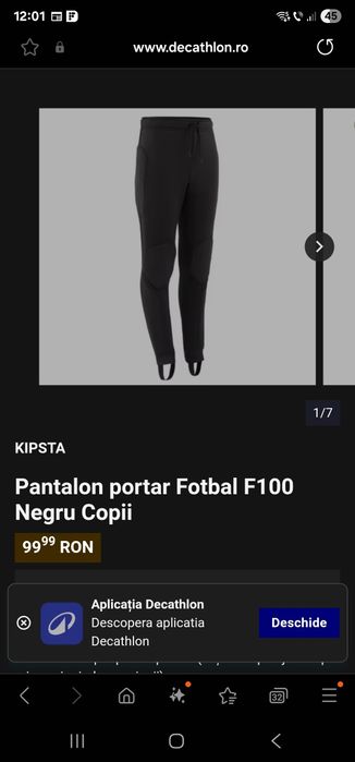 Echipament portar Kipsta 7/ 8 ani (123-130 cm)