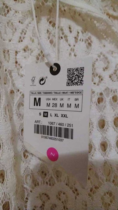 Bluză din dantelă ZARA