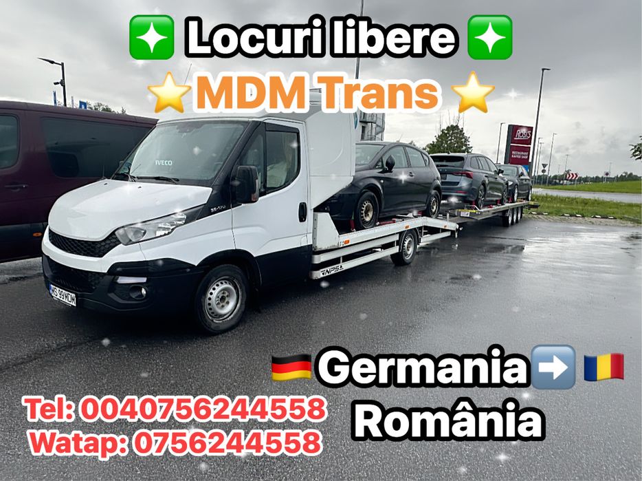 Transport Auto Germania • Olanda • Belgia → România