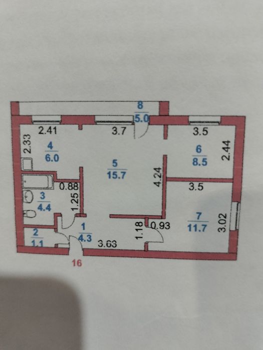 Продам 3-х комнатную квартиру