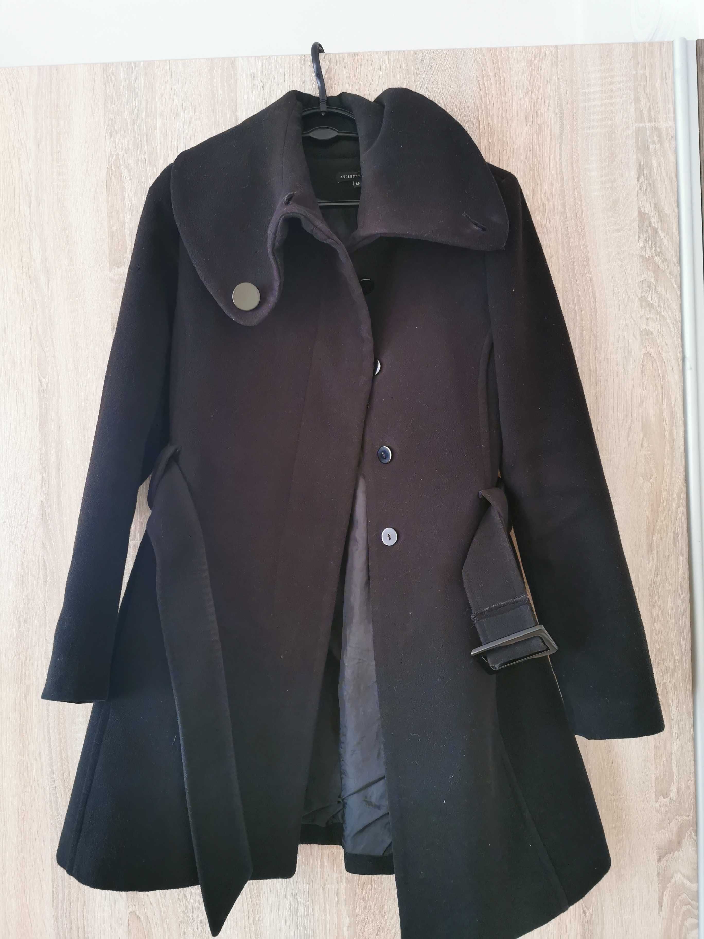 Дамско палто от вълна Andrews ladies черен цвят
