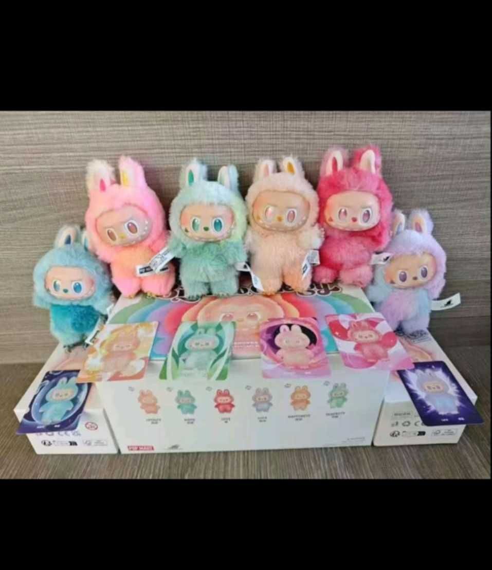 Stitch MINISO DISNEY и LABUBU POPMART плюшен ключодържател Стич Лабубу
