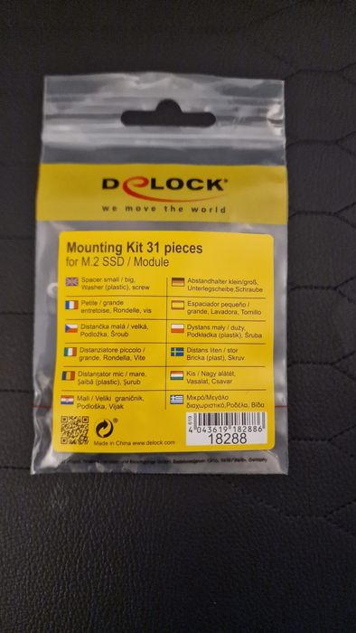 Kit de montare Premium Delock M.2 SSD cu surubelnita inclusa