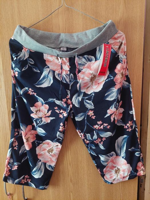 Pantaloni damă 3 sferturi bumbac frumoși