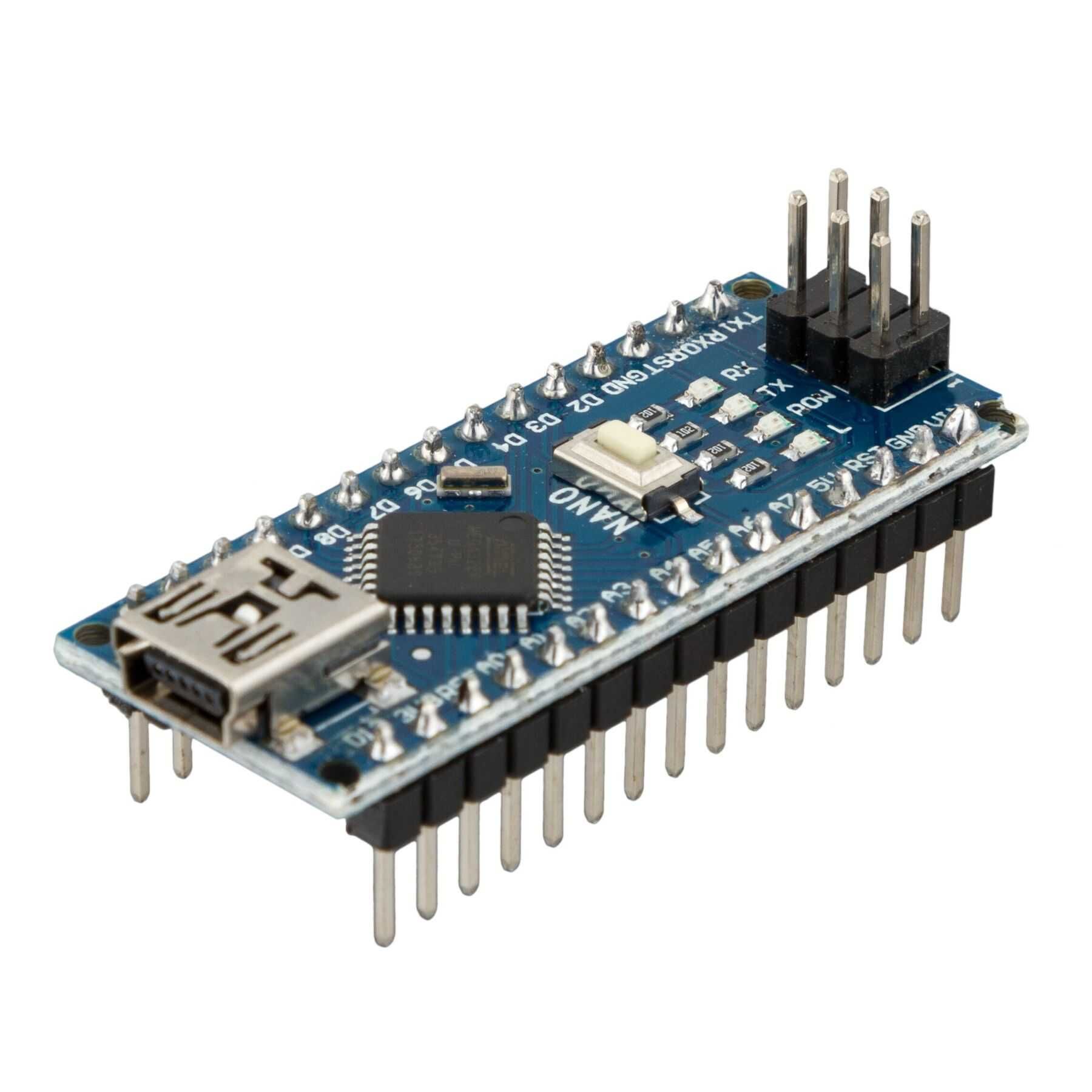 Плата Arduino miniUSB Nano CH340 распаянная  (ATmega168)