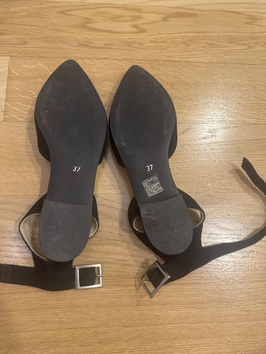 Vand balerini piele intoarsa Boston Shoes