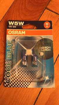 Set Becuri Auto OSRAM W5W 12V 5W Halogen Cool Blue Intens