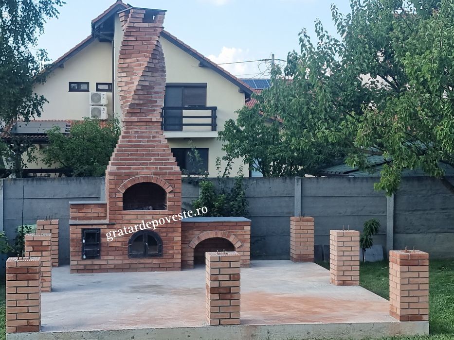 Gratar curte din caramida