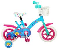 Bicicleta pentru copii Ocean, 10 inch, culoare albastru/roz, fara fran