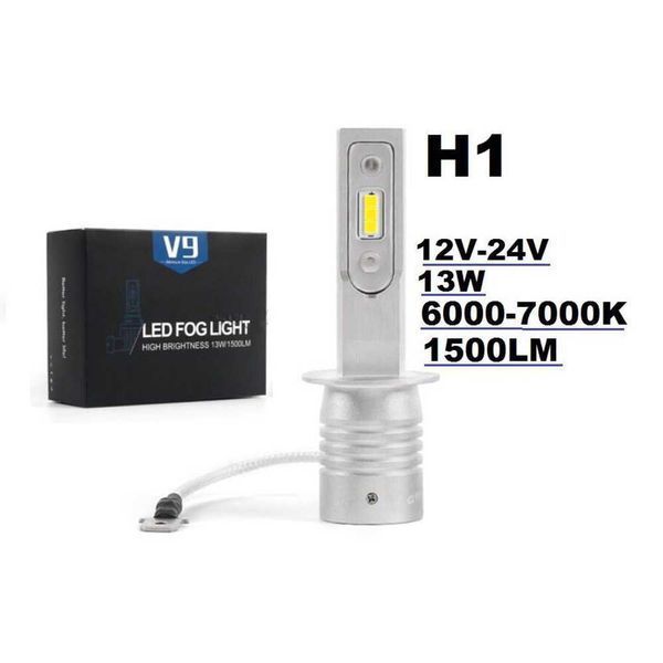 V9 Диодни крушки H1, 13W, 1500 lm, 2V-24V, без вентилатор