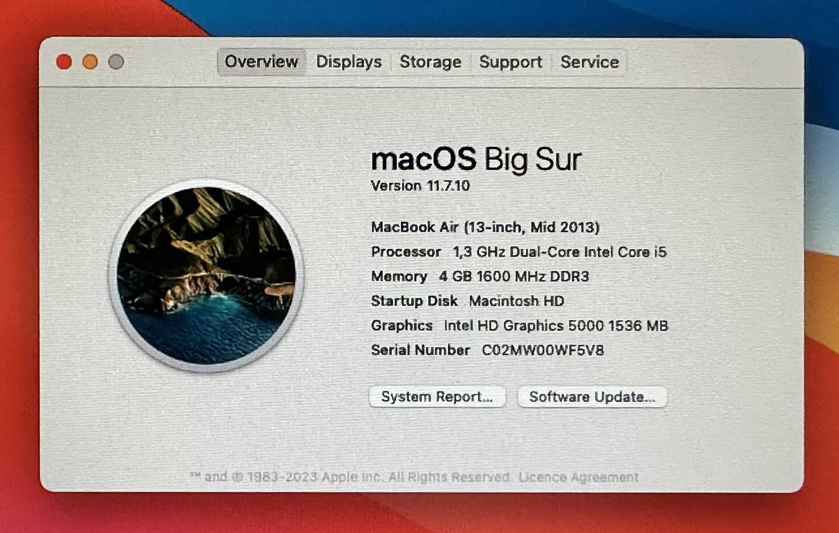 MacBook Air 13” (A1466, Mid 2013)
