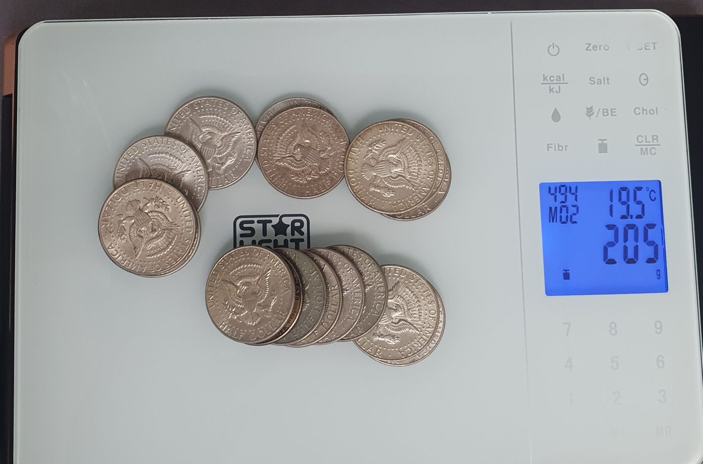 Lot monede 18 buc half dollar 1/2 dolar 0.4 argint