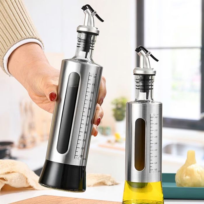 Универсален стъклен диспенсър за олио, зехтин, оцет и т.н.