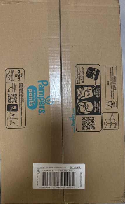 Pampers active baby xxl box Marimea 5