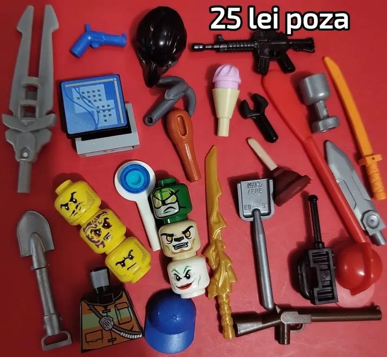 Lego vrac 7 kg pentru joaca copiilor sau omuleți Lego și accesorii