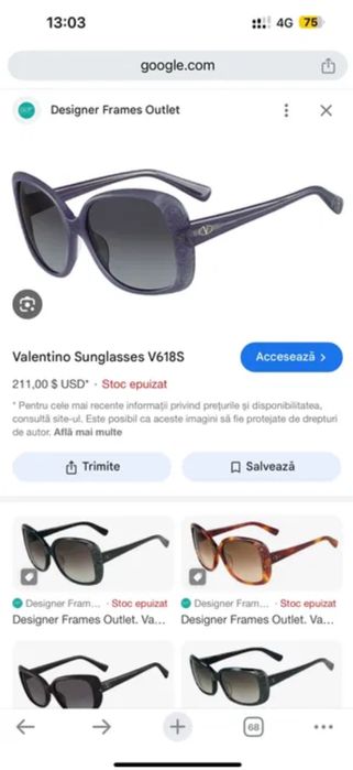 ochelari Valentino V618S de soare de dama